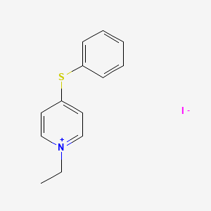 molecular formula C13H14INS B13978432 1-Ethyl-4-(phenylthio)pyridinium iodide CAS No. 63512-52-7