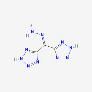 molecular formula C3H4N10 B13978445 5,5'-(Hydrazonomethylene)bis(1H-tetrazole) 