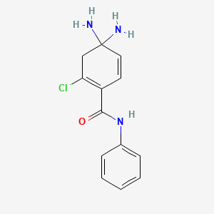 molecular formula C13H14ClN3O B13978466 2-Chloro-4,4-diaminobenzanilide 