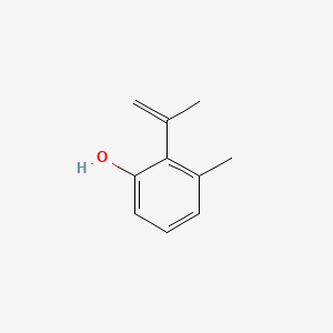 molecular formula C10H12O B13978507 Phenol, 3(or 5)-methyl-2-(2-propenyl)- CAS No. 108797-88-2