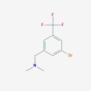 molecular formula C10H11BrF3N B1397851 1-[3-bromo-5-(trifluoromethyl)phenyl]-N,N-dimethylmethanamine CAS No. 1237535-89-5