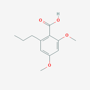 molecular formula C12H16O4 B13978517 2,4-Dimethoxy-6-propylbenzoic acid CAS No. 52189-64-7