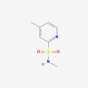 molecular formula C7H10N2O2S B13978572 N,4-dimethylpyridine-2-sulfonamide 