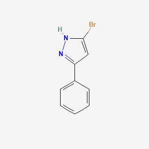 molecular formula C9H7BrN2 B1397858 5-bromo-3-phenyl-1H-pyrazole CAS No. 1092533-03-3