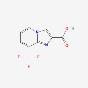 molecular formula C9H5F3N2O2 B1397861 8-(Trifluoromethyl)imidazo[1,2-a]pyridine-2-carboxylic acid CAS No. 1018828-72-2
