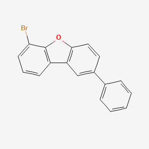 molecular formula C18H11BrO B13978629 6-Bromo-2-phenyldibenzofuran 