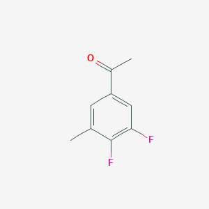 molecular formula C9H8F2O B1397865 3',4'-Difluoro-5'-methylacetophenone CAS No. 1806331-86-1
