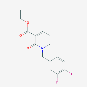 molecular formula C15H13F2NO3 B1397866 Ethyl 1-(3,4-difluorobenzyl)-2-oxo-1,2-dihydropyridine-3-carboxylate CAS No. 1001412-63-0