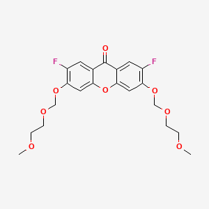 molecular formula C21H22F2O8 B1397867 2,7-Difluro-3,6-bis[(2-methoxyethoxy)-methoxy]-9H-xanthen-9-one CAS No. 430459-53-3