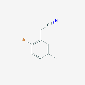 molecular formula C9H8BrN B1397868 2-(2-Bromo-5-methylphenyl)acetonitrile CAS No. 1085539-03-2