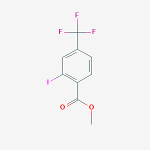 molecular formula C9H6F3IO2 B1397875 Methyl 2-iodo-4-(trifluoromethyl)benzoate CAS No. 1236303-09-5