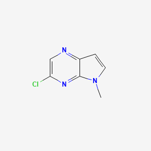 molecular formula C7H6ClN3 B1397878 3-Chloro-5-methyl-5h-pyrrolo[2,3-b]pyrazine CAS No. 1111638-11-9