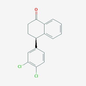 molecular formula C16H12Cl2O B139788 (R)-4-(3,4-Dichlorophenyl)-1-tetralone CAS No. 155748-61-1