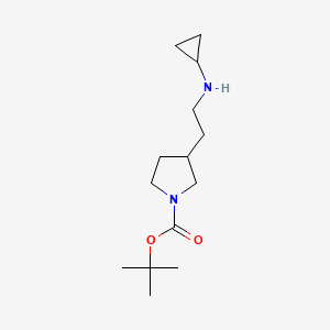 molecular formula C14H26N2O2 B13978867 tert-Butyl 3-(2-(cyclopropylamino)ethyl)pyrrolidine-1-carboxylate 
