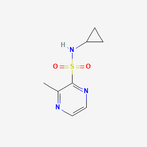 molecular formula C8H11N3O2S B13978885 N-cyclopropyl-3-methylpyrazine-2-sulfonamide 
