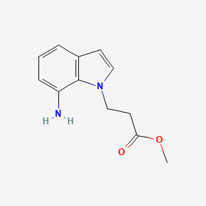 1H-Indole-1-propanoic acid, 7-amino-, methyl ester