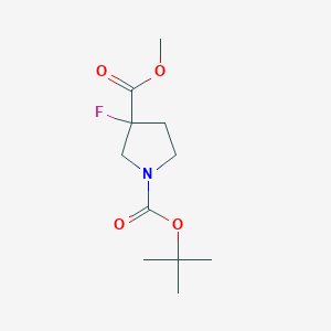 1-Tert-butyl 3-methyl 3-fluoropyrrolidine-1,3-dicarboxylate