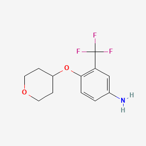 4-(Oxan-4-yloxy)-3-(trifluoromethyl)aniline