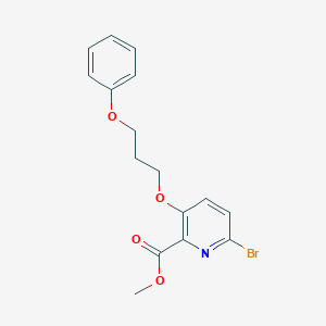 Methyl 6-bromo-3-(3-phenoxypropoxy)picolinate
