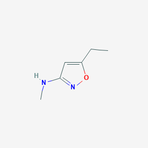 molecular formula C6H10N2O B13979055 5-ethyl-N-methylisoxazol-3-amine 