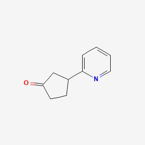 molecular formula C10H11NO B1397911 3-(2-Pyridyl)cyclopentan-1-one CAS No. 1181570-62-6