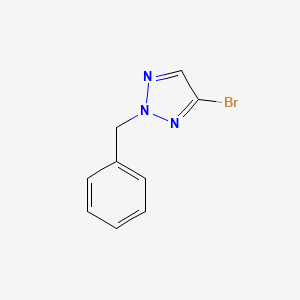 molecular formula C9H8BrN3 B13979124 2-Benzyl-4-bromo-2H-1,2,3-triazole 