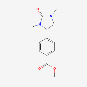 molecular formula C13H16N2O3 B13979127 Methyl 4-(1,3-dimethyl-2-oxoimidazolidin-4-yl)benzoate 