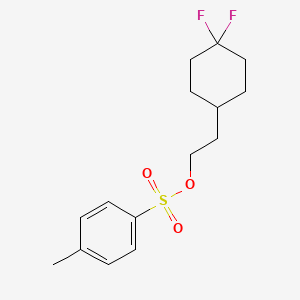 molecular formula C15H20F2O3S B1397915 Toluene-4-sulfonic acid 2-(4,4-difluorocyclohexyl)-ethyl ester CAS No. 1156468-41-5