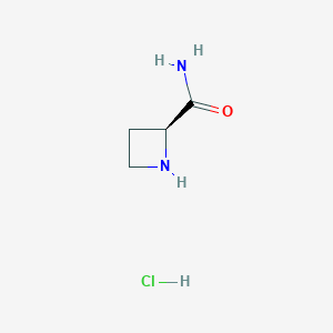 molecular formula C4H9ClN2O B13979208 (S)-Azetidine-2-carboxamide hydrochloride 