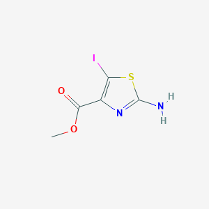 molecular formula C5H5IN2O2S B1397922 Methyl 2-amino-5-iodothiazole-4-carboxylate CAS No. 1235034-76-0