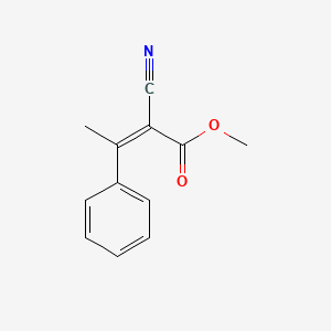 molecular formula C12H11NO2 B1397923 （Z）-2-氰基-3-苯基丁-2-烯酸甲酯 CAS No. 14533-90-5