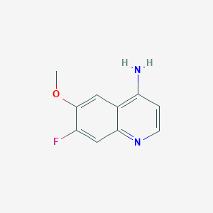 molecular formula C10H9FN2O B13979230 7-Fluoro-6-methoxyquinolin-4-amine 