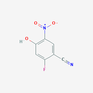 molecular formula C7H3FN2O3 B1397924 2-Fluoro-4-hydroxy-5-nitrobenzonitrile CAS No. 1134198-38-1
