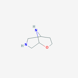 molecular formula C6H12N2O B13979254 2-Oxa-7,9-diazabicyclo[3.3.1]nonane CAS No. 501414-22-8