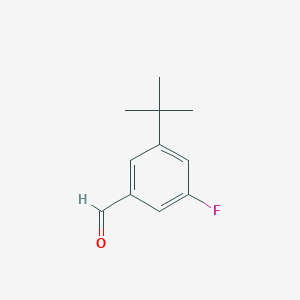 molecular formula C11H13FO B1397928 3-叔丁基-5-氟苯甲醛 CAS No. 1123172-37-1