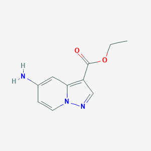 molecular formula C10H11N3O2 B1397931 Ethyl 5-aminopyrazolo[1,5-a]pyridine-3-carboxylate CAS No. 1101120-35-7