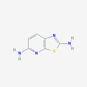 molecular formula C6H6N4S B13979330 Thiazolo[5,4-b]pyridine-2,5-diamine 