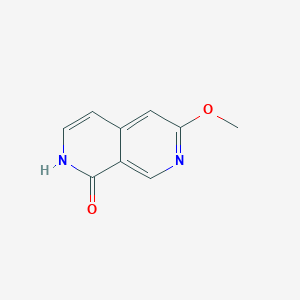 molecular formula C9H8N2O2 B13979338 6-Methoxy-2,7-naphthyridin-1(2H)-one 