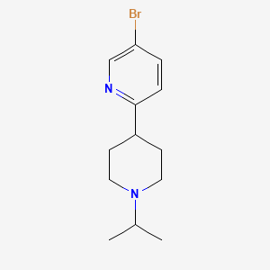 molecular formula C13H19BrN2 B1397938 5-溴-2-(1-异丙基哌啶-4-基)吡啶 CAS No. 1093217-92-5