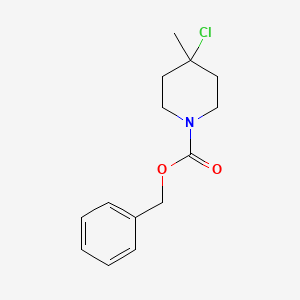 molecular formula C14H18ClNO2 B13979383 Benzyl 4-chloro-4-methylpiperidine-1-carboxylate 