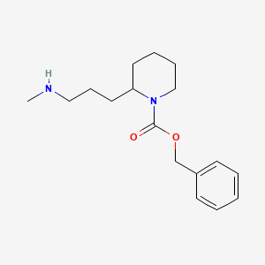 molecular formula C17H26N2O2 B13979389 Benzyl 2-(3-(methylamino)propyl)piperidine-1-carboxylate 
