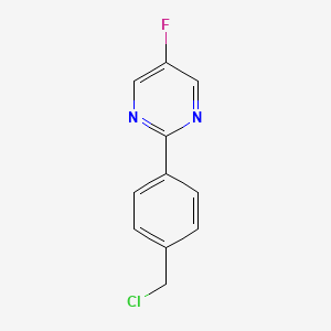Pyrimidine, 2-[4-(chloromethyl)phenyl]-5-fluoro-