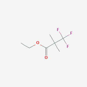 molecular formula C7H11F3O2 B1397940 Ethyl 3,3,3-trifluoro-2,2-dimethylpropanoate CAS No. 1802338-28-8