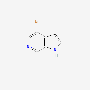 molecular formula C8H7BrN2 B1397942 4-溴-7-甲基-1H-吡咯并[2,3-c]吡啶 CAS No. 1257294-43-1