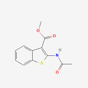 molecular formula C12H11NO3S B13979428 Methyl 2-acetamidobenzo[b]thiophene-3-carboxylate 