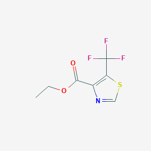 molecular formula C7H6F3NO2S B1397944 Ethyl 5-(trifluoromethyl)thiazole-4-carboxylate CAS No. 900530-66-7