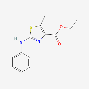 molecular formula C13H14N2O2S B1397945 5-甲基-2-苯基氨基噻唑-4-羧酸乙酯 CAS No. 1770676-72-6