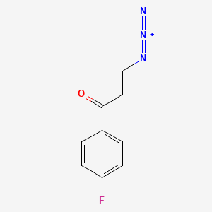molecular formula C9H8FN3O B1397946 3-叠氮基-1-(4-氟苯基)丙酮 CAS No. 640734-61-8