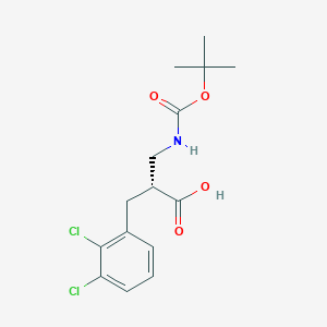 molecular formula C15H19Cl2NO4 B13979479 Boc-(r)-3-amino-2-(2,3-dichlorobenzyl)propanoic acid 
