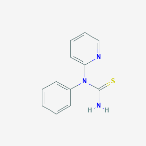molecular formula C12H11N3S B13979486 N-Phenyl-N-pyridin-2-ylthiourea CAS No. 75050-66-7